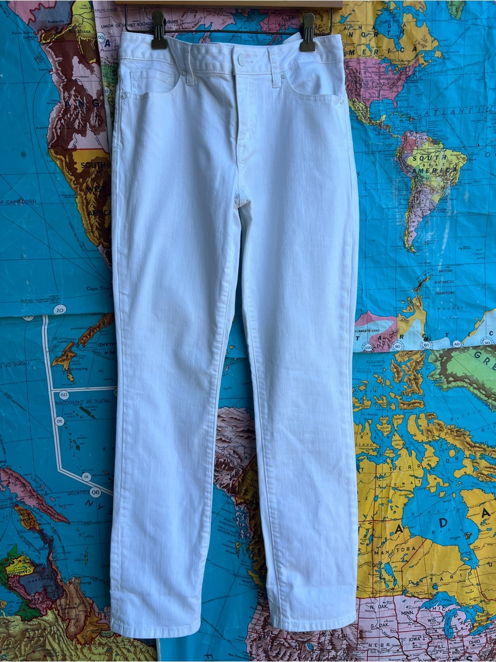Tommy Hilfiger White Straight Leg Jeans